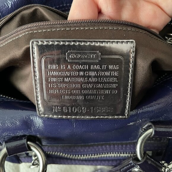 Coach Poppy Patent Leather Bag - Picture 9 of 13